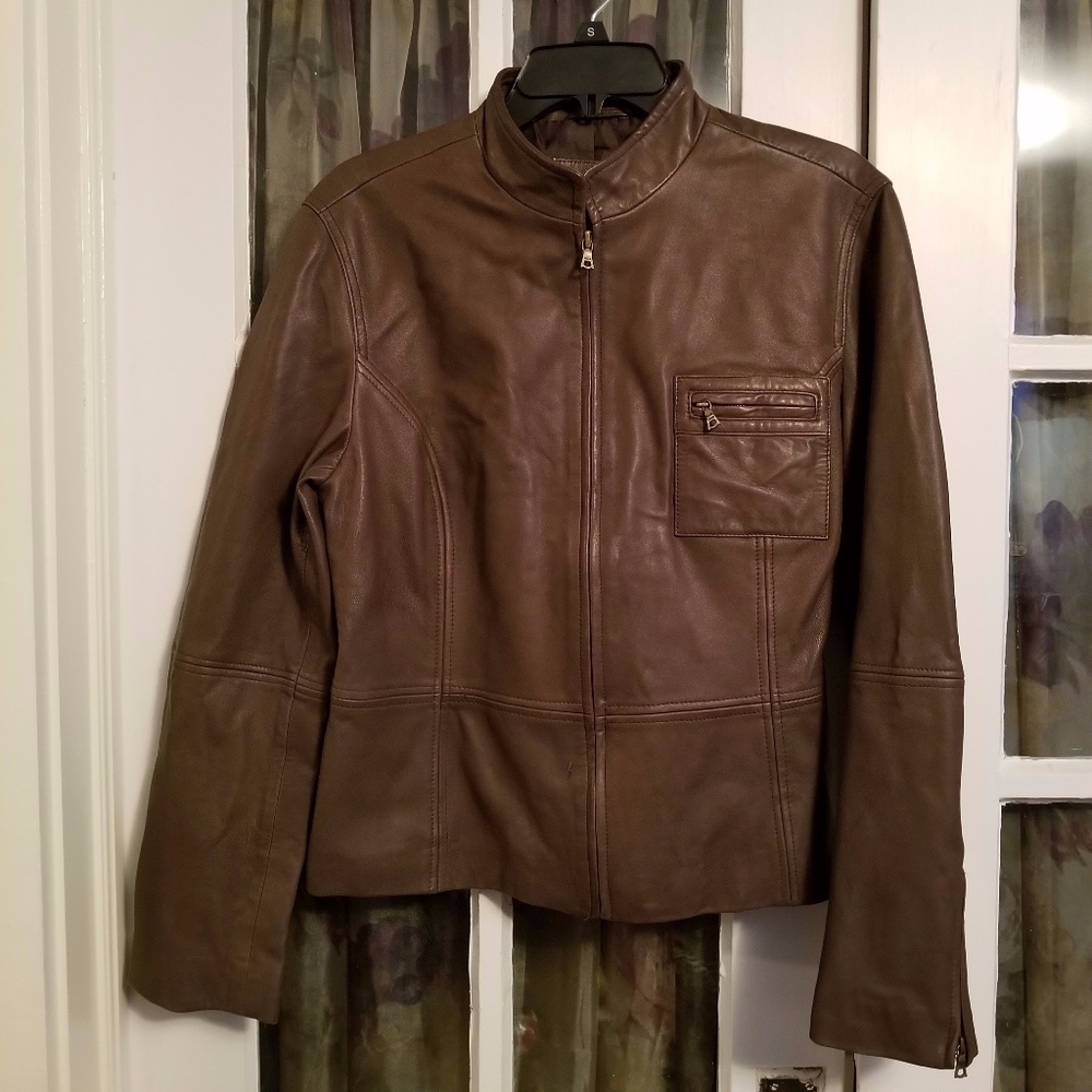 Tahari Leather Jacket